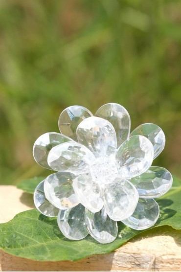Kristal Şeffaf Çiçek Klima Kokusu